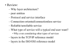 Lecture 4: Application layer (socket API)