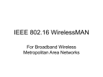 10/7/05, "IEEE 802.16 Wireless MAN" presented by Fanchun