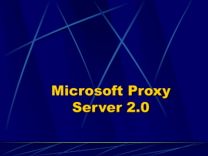 Proxy Server - California State University, Los Angeles