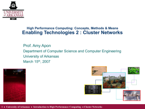 ClusterNetworks - Center for Computation & Technology