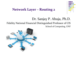 Link State Routing – Computing New Routes