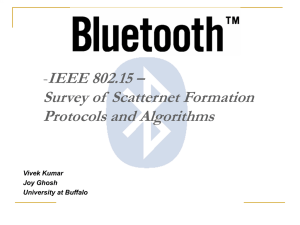 IEEE 802.15 - Survey of Scatternet Formation