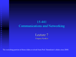 Tuesday, February 7, 2007 (Intro to the Network