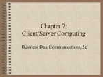 Client/Server and Intranet Computing