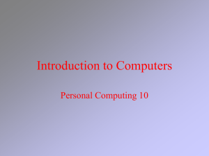 Introduction to Computers