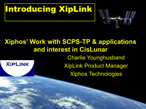 Xyphos Xiplink SCPS-TP and Cislunar Comms