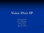 Voice Over IP - Computer Science and Engineering