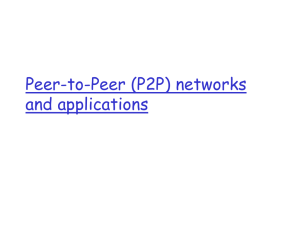 Peer to Peer Network with Application