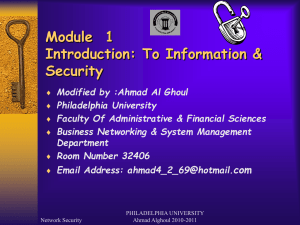 lecture 1 - Philadelphia University