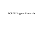 TCP/IP Support Protocols
