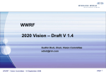 The WWRF vision