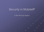 Security in MobileIP, F.A. Saeed
