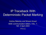 IP Traceback With Deterministic Packet Marking