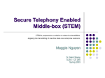 Secure Telephony Enabled Middle