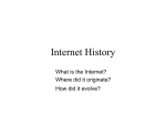 Internet History - Physics, Computer Science and Engineering