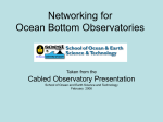 Cabled Observatory Data Presentation