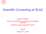 Scientific Computing at SLAC