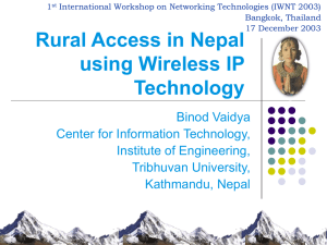 rural access in Nepal