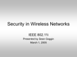 Security in Wireless Networks