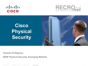 Cisco Physical Access Control - Recro