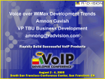 Voice over WiMax Development Trends