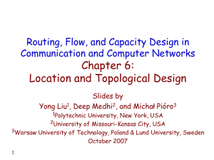 EL736 Communications Networks II: Design and Algorithms