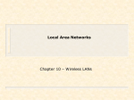 Chapter 10 – Wireless LANs - Faculty Personal Homepage