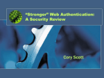 “Stronger” Web Authentication: A Security Review