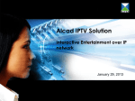 Alcad IPTV Solution
