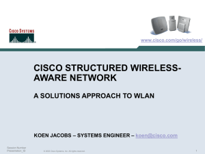 Cisco Structured Wireless-Aware Network