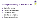 Adding Functionality to VRML