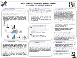 Event Based Routing In Delay Tolerant Networks