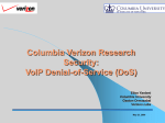 Verizon-DDOS - Columbia University