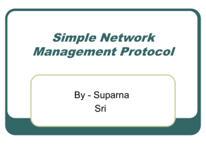 SNMP - Computer Science and Engineering