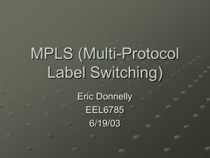 MPLS (Multi-Protocol Label Switching)