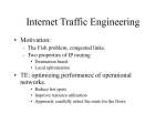 Internet Traffic Engineering