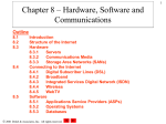 Chapter 8 – Hardware, Software and Communications