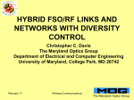 hybrid fso/rf links and networks with diversity control