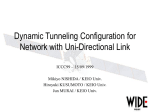 Dynamic Tunneling Configuration for Network with Uni