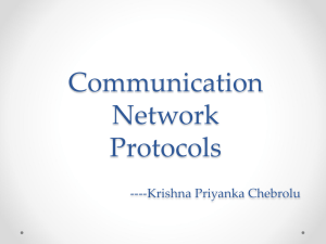 Communication Network Protocols ---