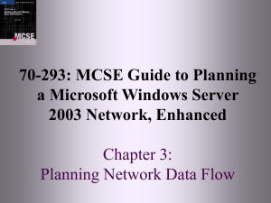 Chapter 3: Planning Network Data Flow