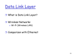 Data Link Layer & Wireless Networking