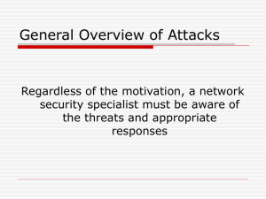General Overview of Attacks