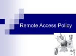 Remote Access Policy