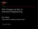 The Campus as key to Internet2 Engineering