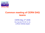 Common meeting of CERN DAQ teams