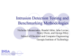 IntrusionDetectionTestingandBenchmarkingMethodologies