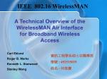 IEEE 802.16 Standard