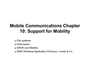 Support for Mobility - Witchita State University