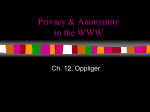 privacy anonymity